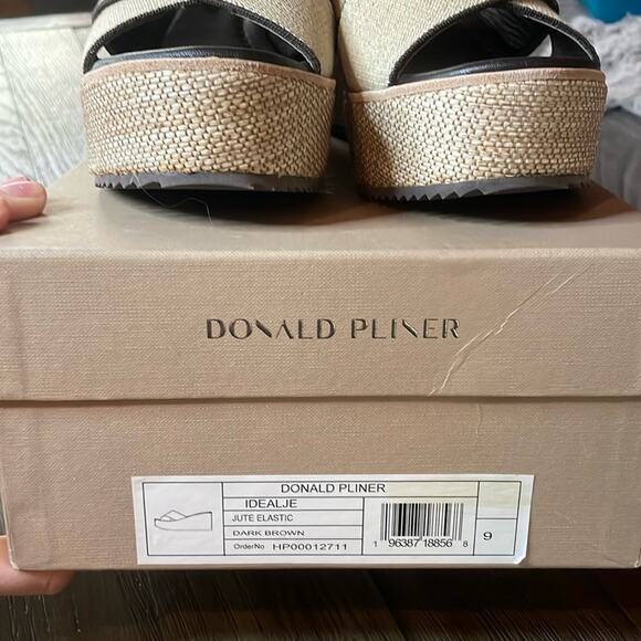Donald Pliner ideal slip on wedges dark brown size 9 women’s - Picture 4 of 11